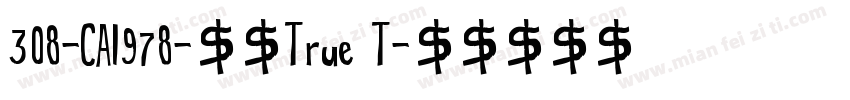308-CAI978-常规True T字体转换